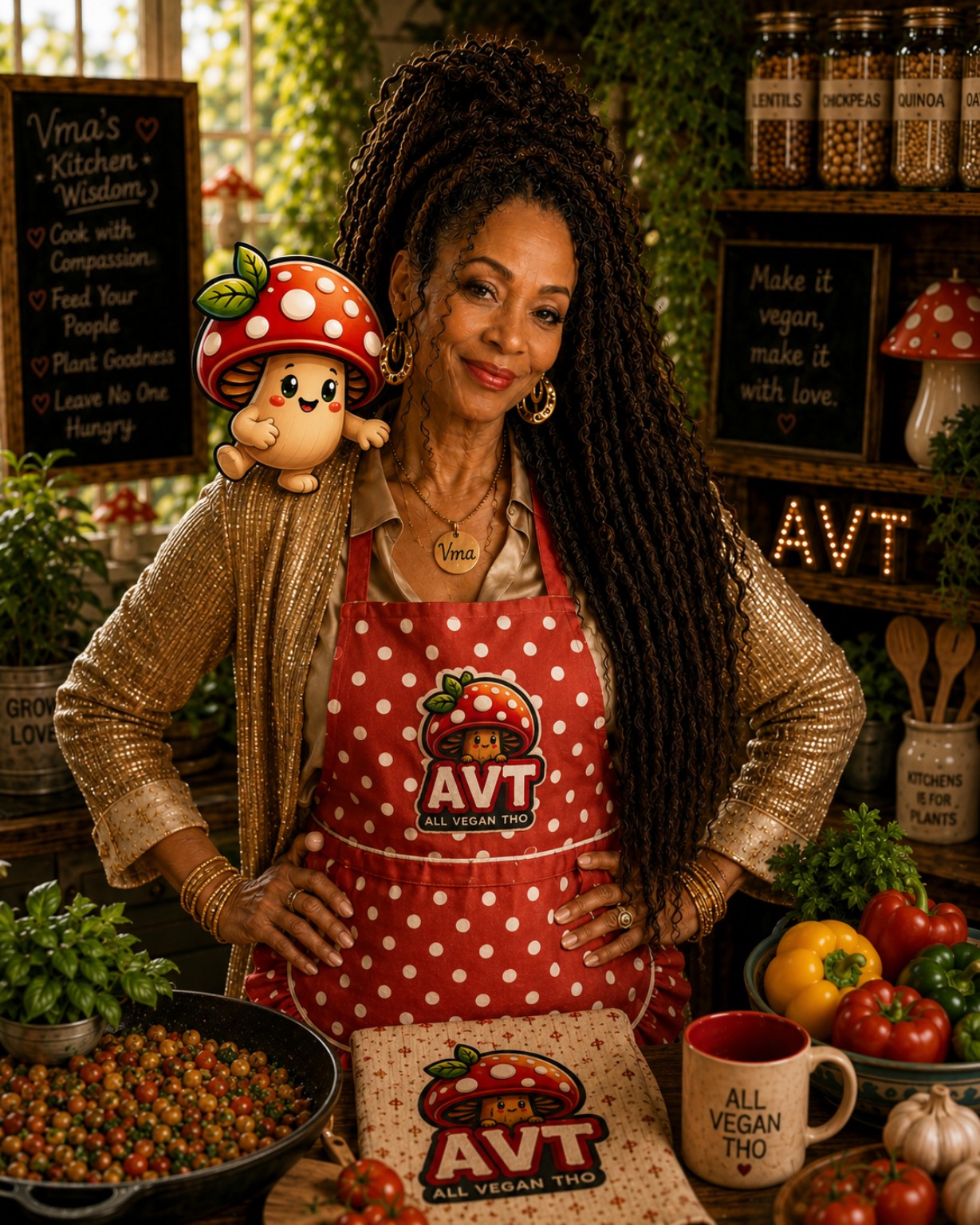 Vma’s All Vegan Tho kitchen identity
